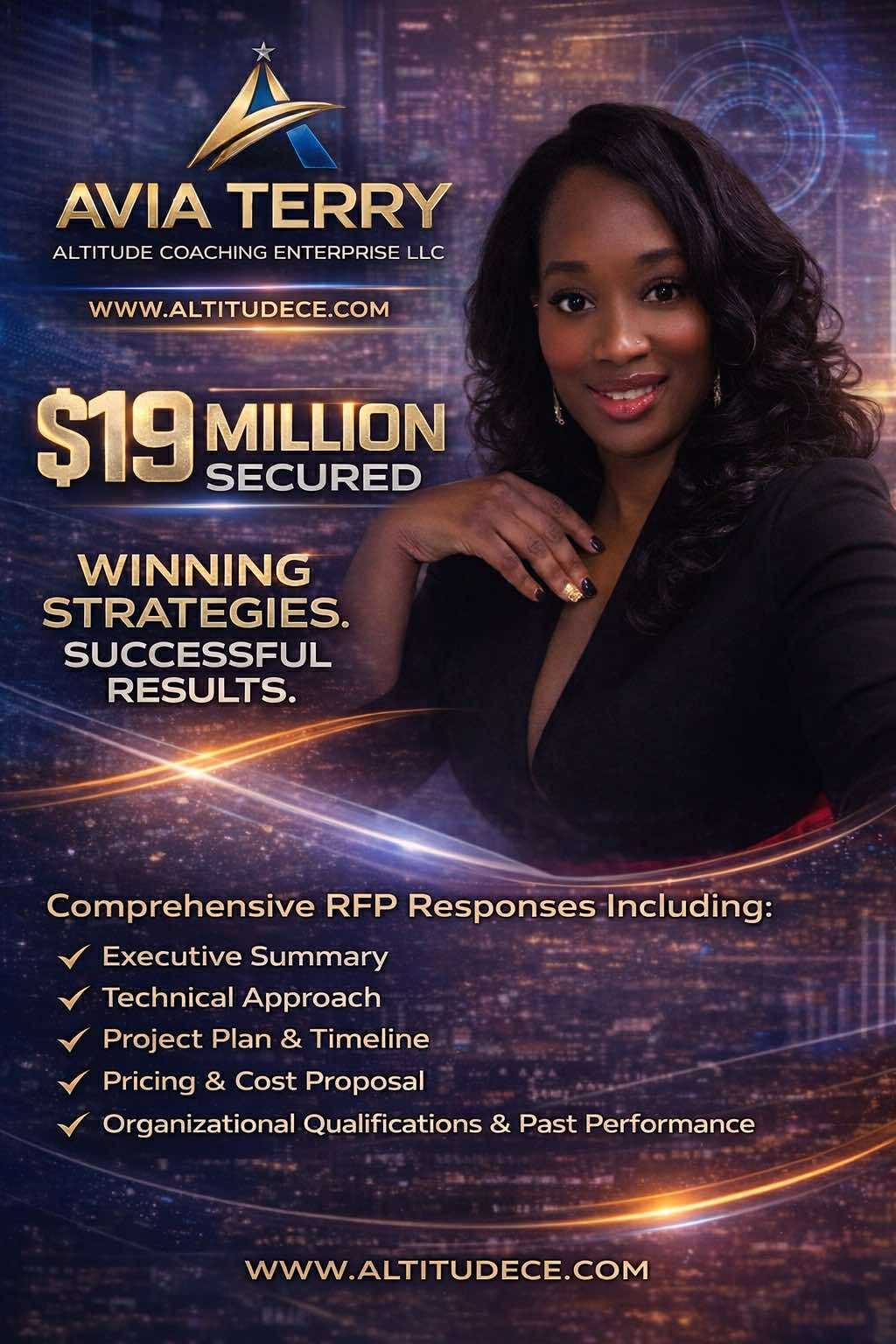 Avia Terry and Altitude Consulting Enterprise RFP accomplishments